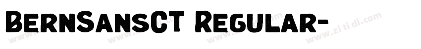 BernSansCT Regular字体转换